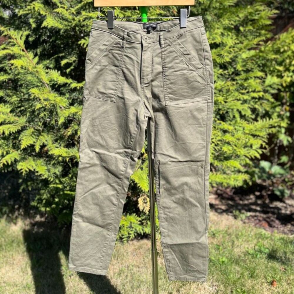 Banana Republic Utility Pants Women's Size 10 Olive Green Cargo Gorpcore